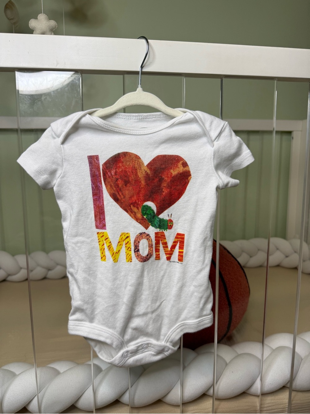 I Love Mom Very Hungry Caterpillar Theme - White